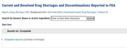 FDA Tirzepatide Shortage Barb Herrera